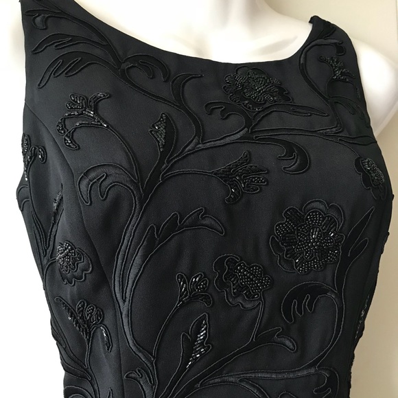 2 pcs Carmen Marc Valvo Sequin Embroidered Dress - Picture 6 of 6